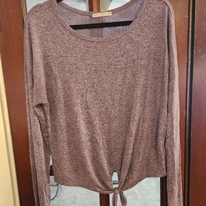 Purple Athletic Long Sleeve Shirt